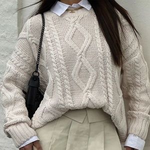 princess polly anaya oversized sweater // gilmore girls rory sweater !!